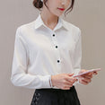 Women Office Lady Shirts Tops