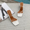 Cute Wood Heel Slipper Women's Sandals