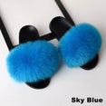 Fur Slippers Women Real Fox 2020