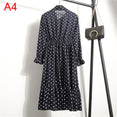 Office Polka Dot Vintage Women Dresss