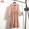 Office Polka Dot Vintage Women Dresss