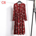 Office Polka Dot Vintage Women Dresss