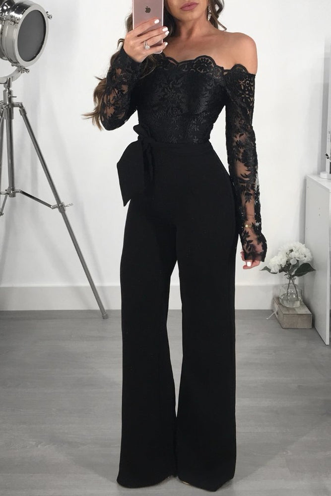 Jumpsuit Women Sexy Off Shoulder Slash