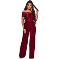 Jumpsuit Women Sexy Off Shoulder Slash