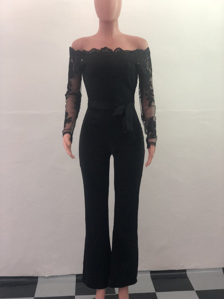 Jumpsuit Women Sexy Off Shoulder Slash