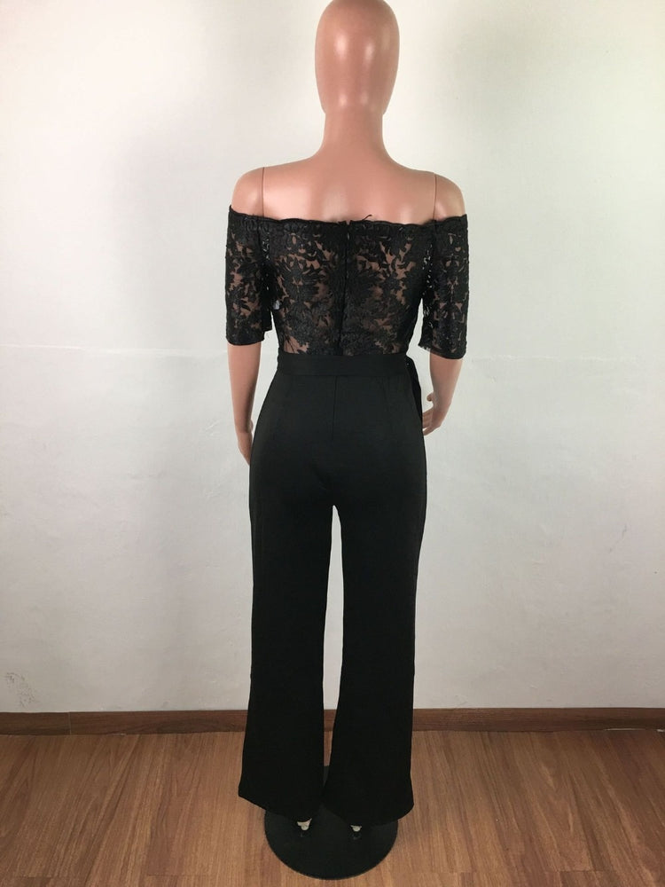 Jumpsuit Women Sexy Off Shoulder Slash