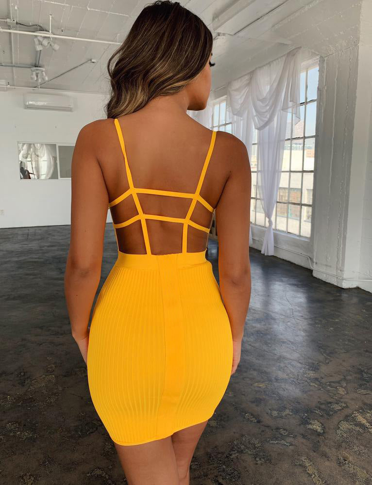 Sexy Bandage Hollow Out Dress