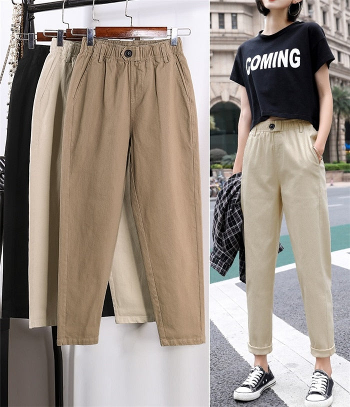 High waist Casual Pants