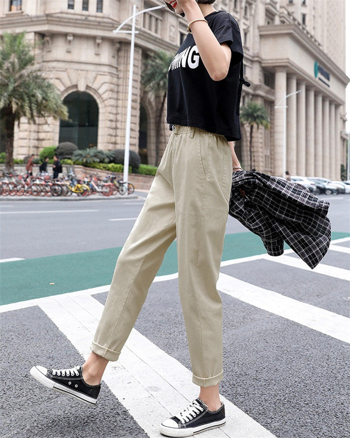 High waist Casual Pants