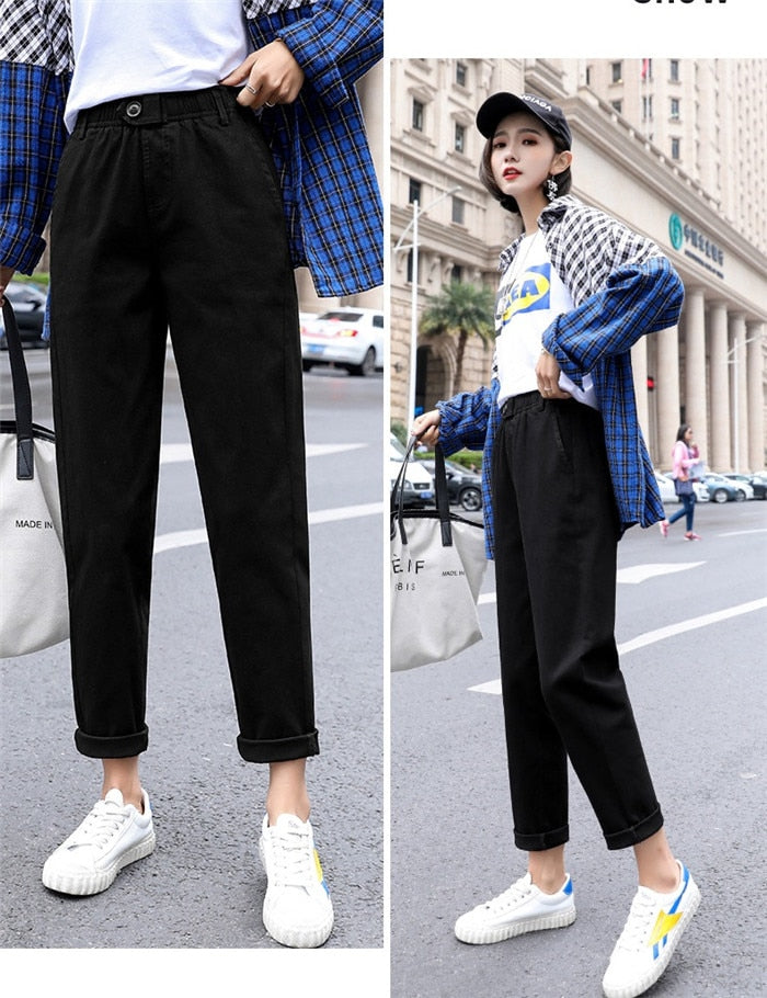 High waist Casual Pants