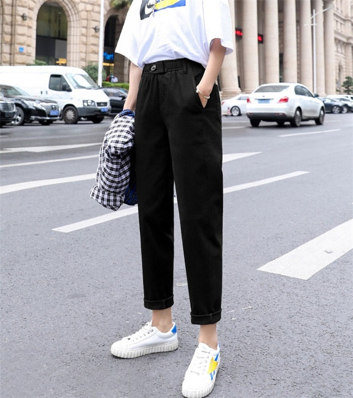 High waist Casual Pants