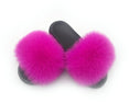 Women Real Fox Fur Slippers