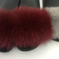 Hot Fur Slippers Women Fox Fluffy