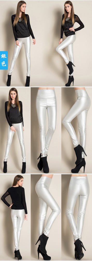 LeatherThin Velvet Pants Female Sexy