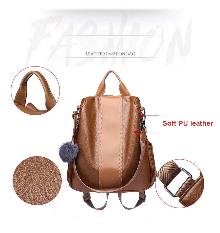 Anti-theft Waterproof Casual Women Backpack