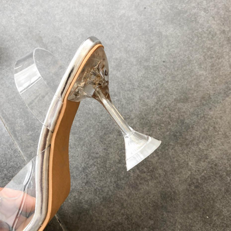 Luxury Transparent High Heels Sexy Pointed