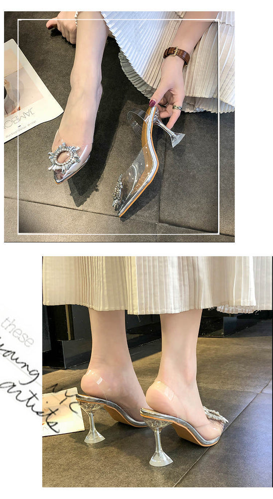 Luxury Transparent High Heels Sexy Pointed