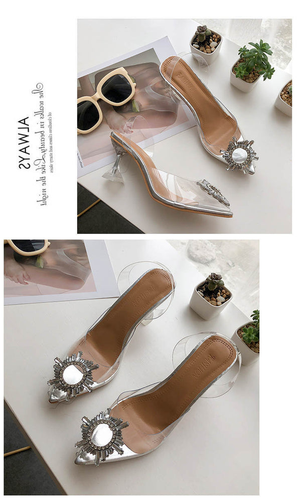 Luxury Transparent High Heels Sexy Pointed