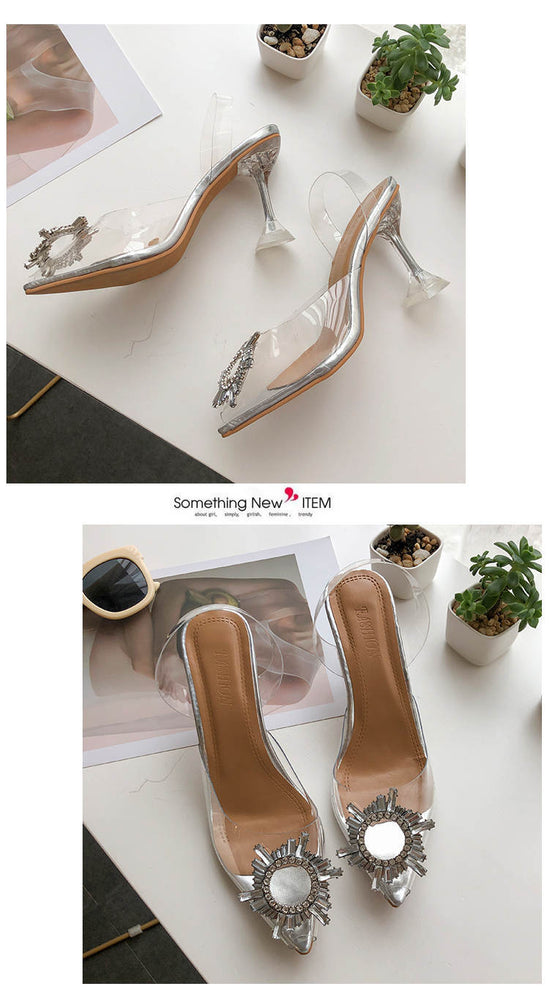 Luxury Transparent High Heels Sexy Pointed