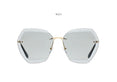 Luxury Rimless Sunglasses Oversized