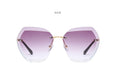 Luxury Rimless Sunglasses Oversized