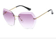 Luxury Rimless Sunglasses Oversized