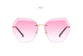 Luxury Rimless Sunglasses Oversized