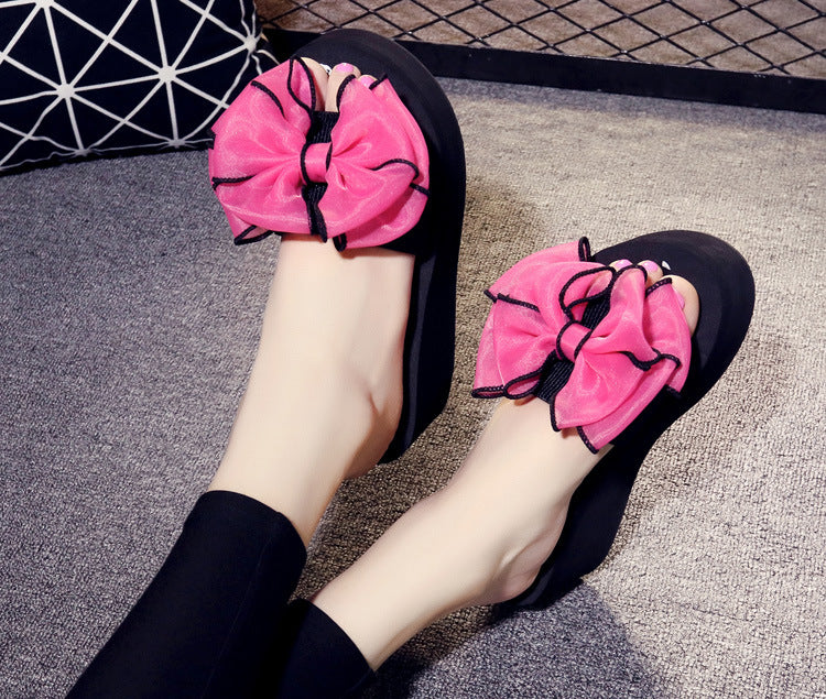 Women Bow Summer Sandals Slipper