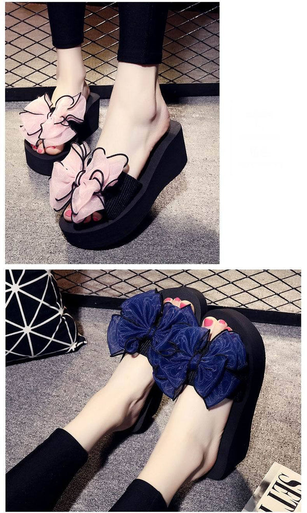 Women Bow Summer Sandals Slipper