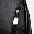 Zipper Women Leather Backpacks