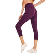 high waist Yoga crop Women Sports leggings Solid