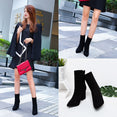 Comfortable shallow mouth pointed boots