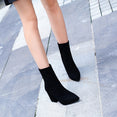 Comfortable shallow mouth pointed boots