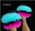 Women Real Fox Fur Slippers