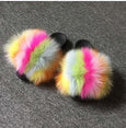 Women Real Fox Fur Slippers