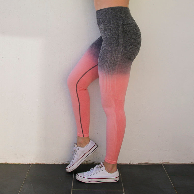 Ombre Seamless Leggings High Waisted Yoga