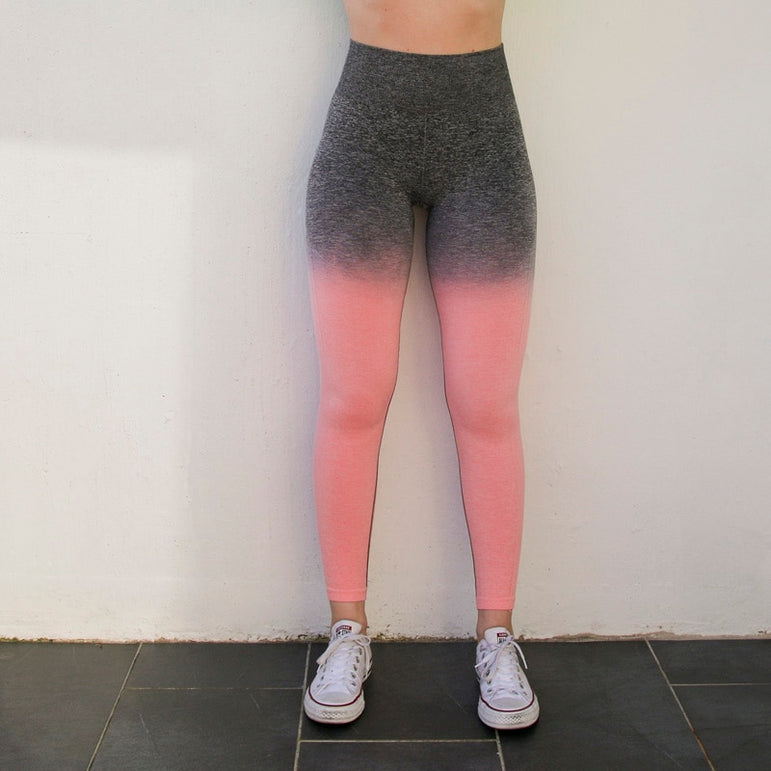 Ombre Seamless Leggings High Waisted Yoga