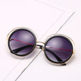 Oversized Round Sunglasses Female Shades Mirror