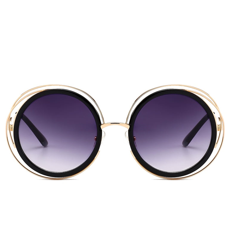 Oversized Round Sunglasses Female Shades Mirror