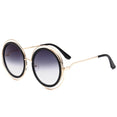 Oversized Round Sunglasses Female Shades Mirror