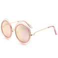 Oversized Round Sunglasses Female Shades Mirror