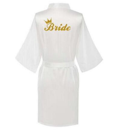 new bride bridesmaid satin robes