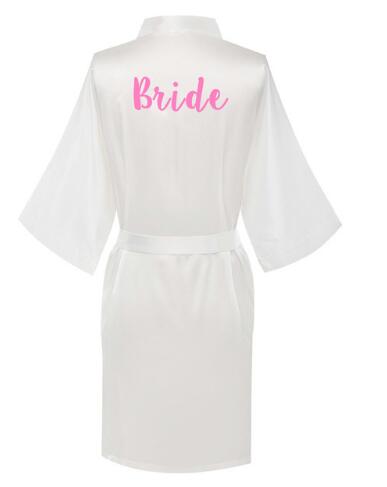 new bride bridesmaid satin robes