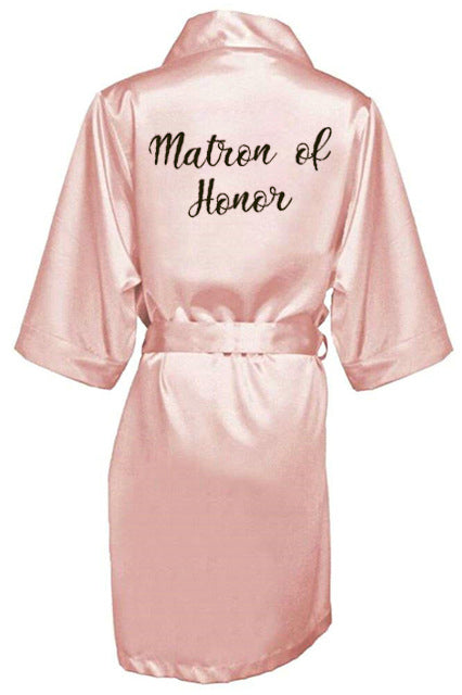 new bride bridesmaid satin robes