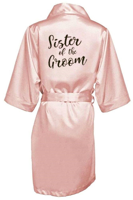 new bride bridesmaid satin robes