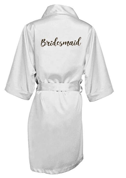 new bride bridesmaid satin robes