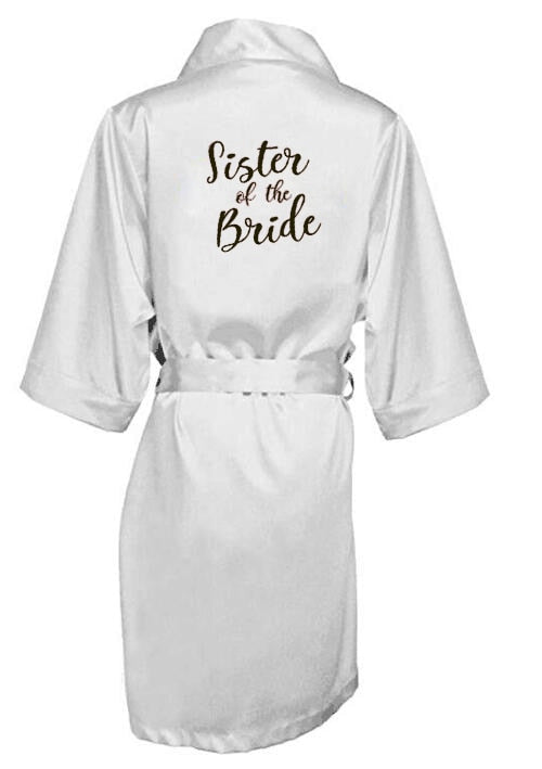 new bride bridesmaid satin robes