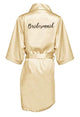 new bride bridesmaid satin robes