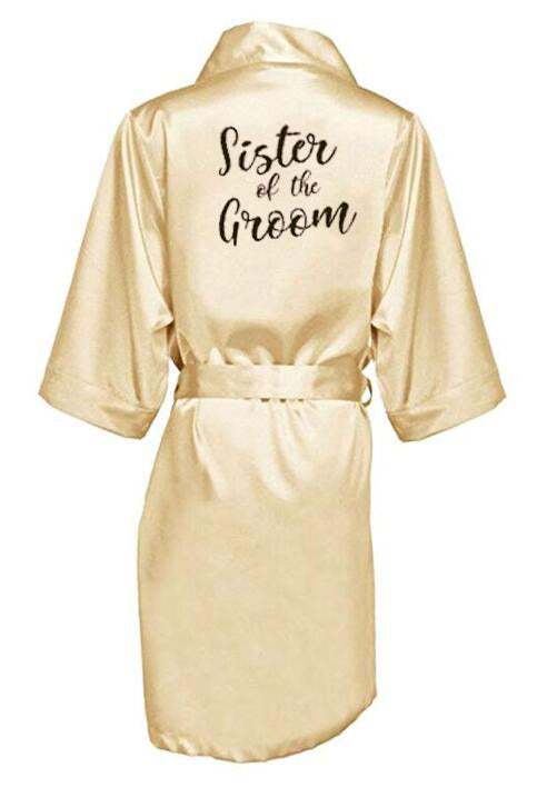 new bride bridesmaid satin robes