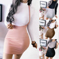 Bodycon Shoulder Straps High Waist Skirt